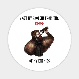 Viking Drinking Blood Workout Magnet